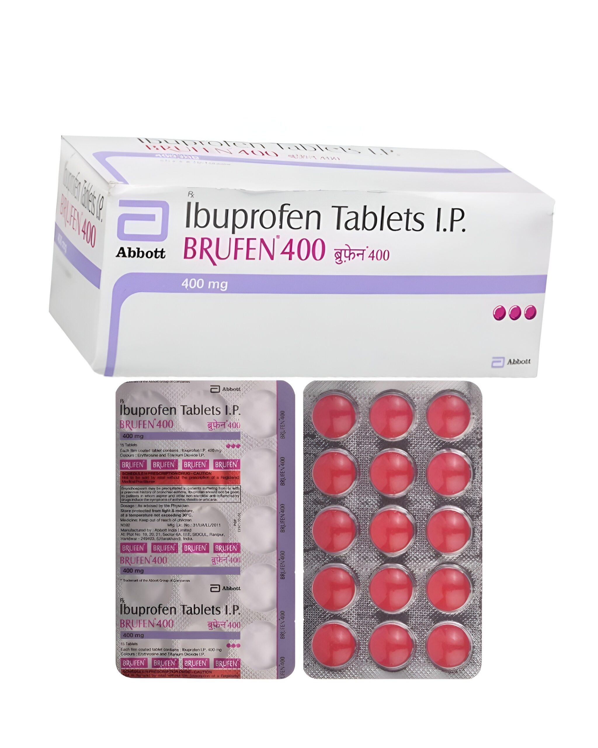 Ibuprufen tablets (BRUFEN 400)